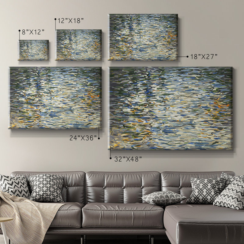 Water Reflections, reproduction d'art sur toile, H 12 po x l 18 po x P 1,5 po, Toile tendue