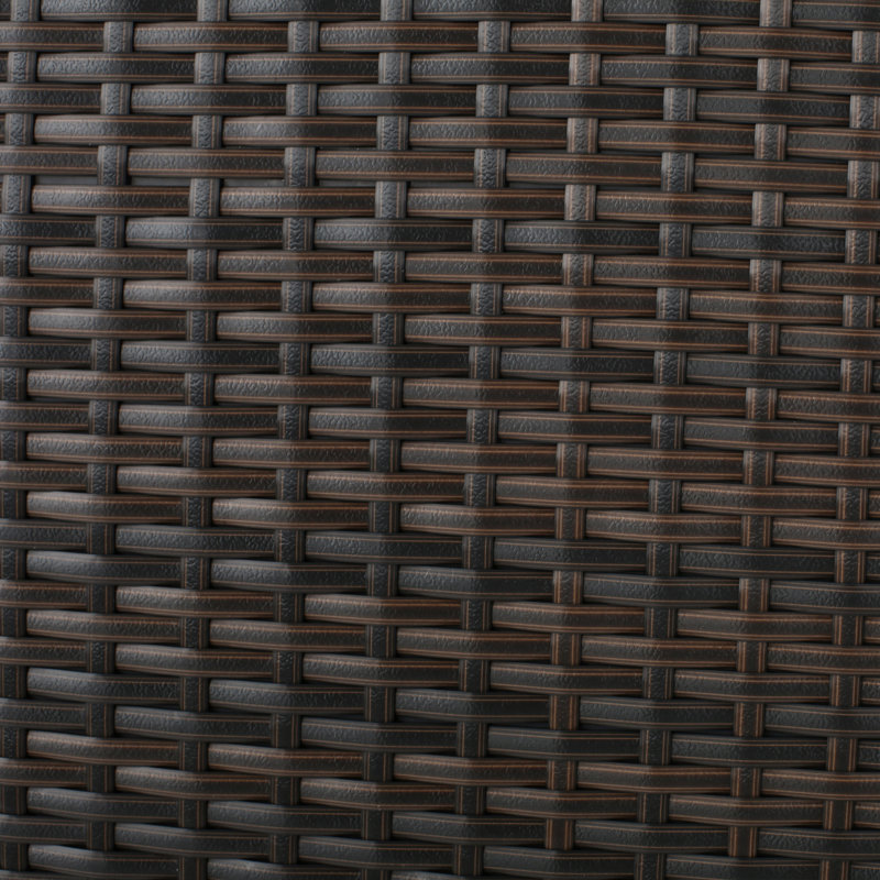 Hutt Round Wicker/Rattan Outdoor Folding Dining Table