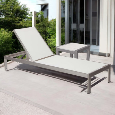 Aynura 25" Patio Chaise Lounge Set