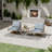 Mariene Swivel Aluminum Outdoor Lounge Chair-101181395-101181394