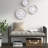 Floral Wall Decor - 3 Distressed White Wood , Natural+White, 13.75", 11.75", 9.75" , Indoor, Classic Appeal, Sawtooth Fixture Hanging Wood, Indoor Use, Vintage Inspired,