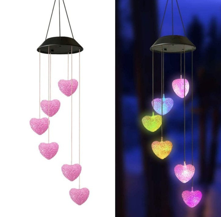 Night Light  Powered Wind Chime Light LED Garden Hanging Lamp Color Changing