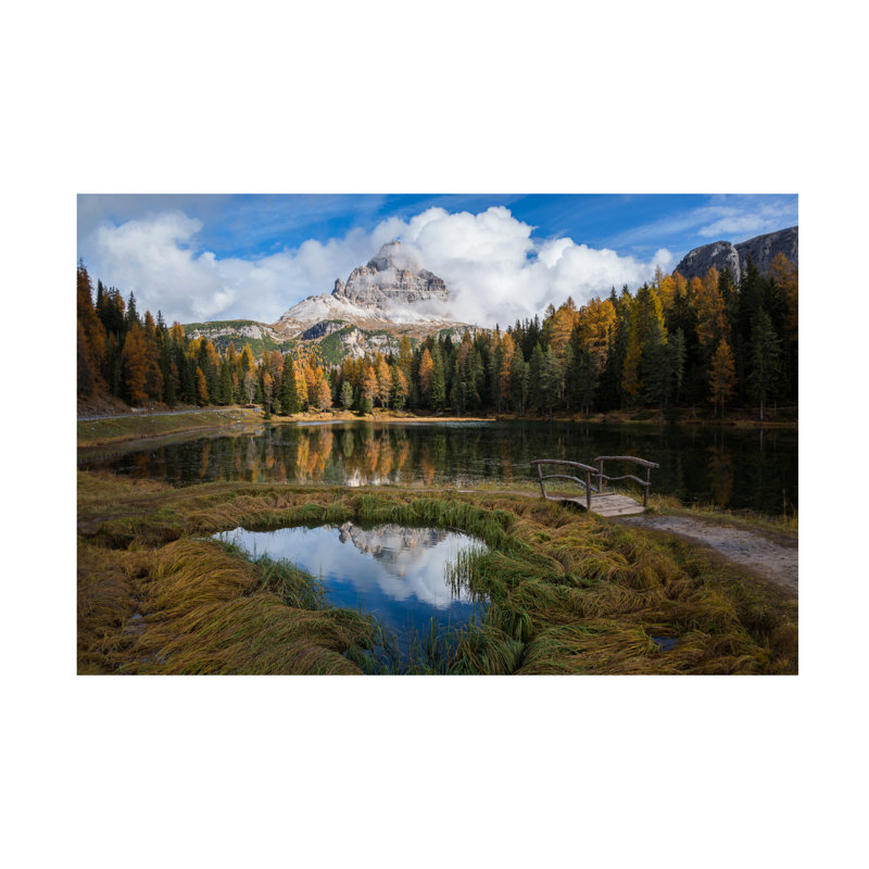Art sur toile «Ales, lac de Krivec», H 12 po x l 19 po