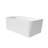 Lilac 67" x 32" Freestanding Acrylic Air Soaking Bathtub in Glossy White with Drain and Overflow