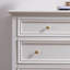 Blanc + or massif + armoire d'appoint en bois manufacturé