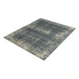 Hand-Knotted Herati Rug Blue Classic Pattern By Rug & Kilim
