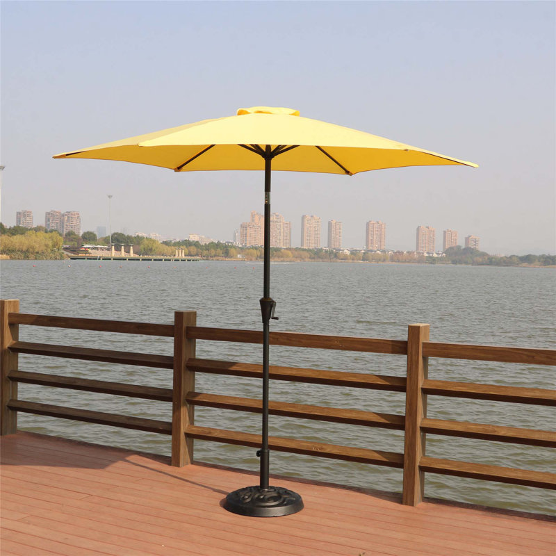 Parasol Cattima 106,3 avec contrepoids inclus, Jaune