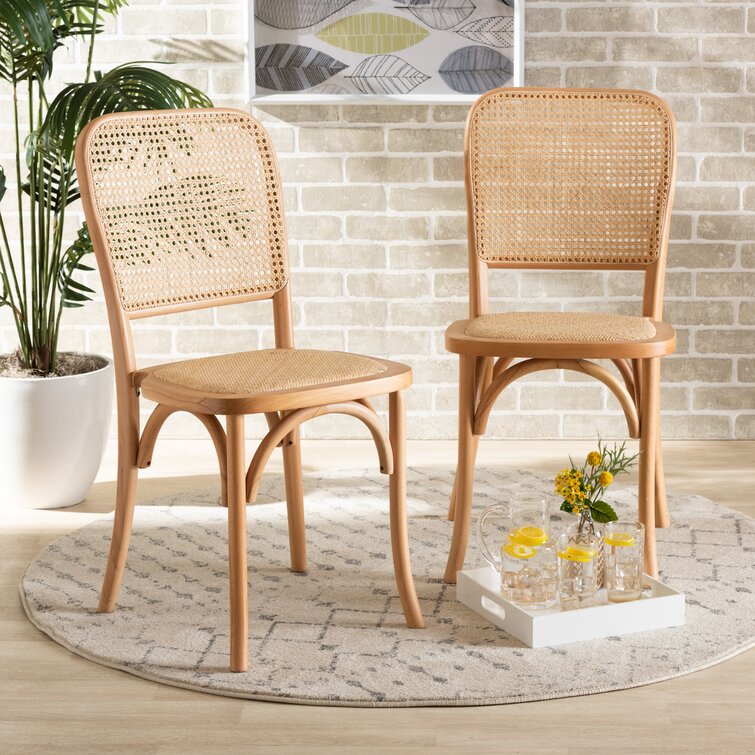 Siclen Stacking Parsons Chair in Beige