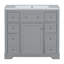 Meuble-lavabo Hammond de 36 po avec une armoire et six tiroirs-1008099152