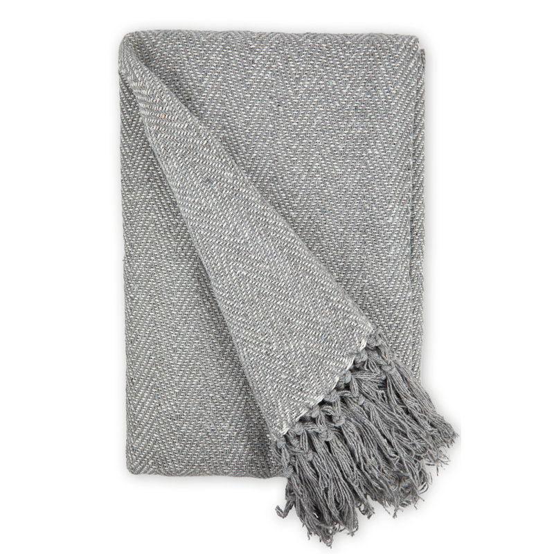 Meurer Throw Blanket, Silver, 254cm x 178cm
