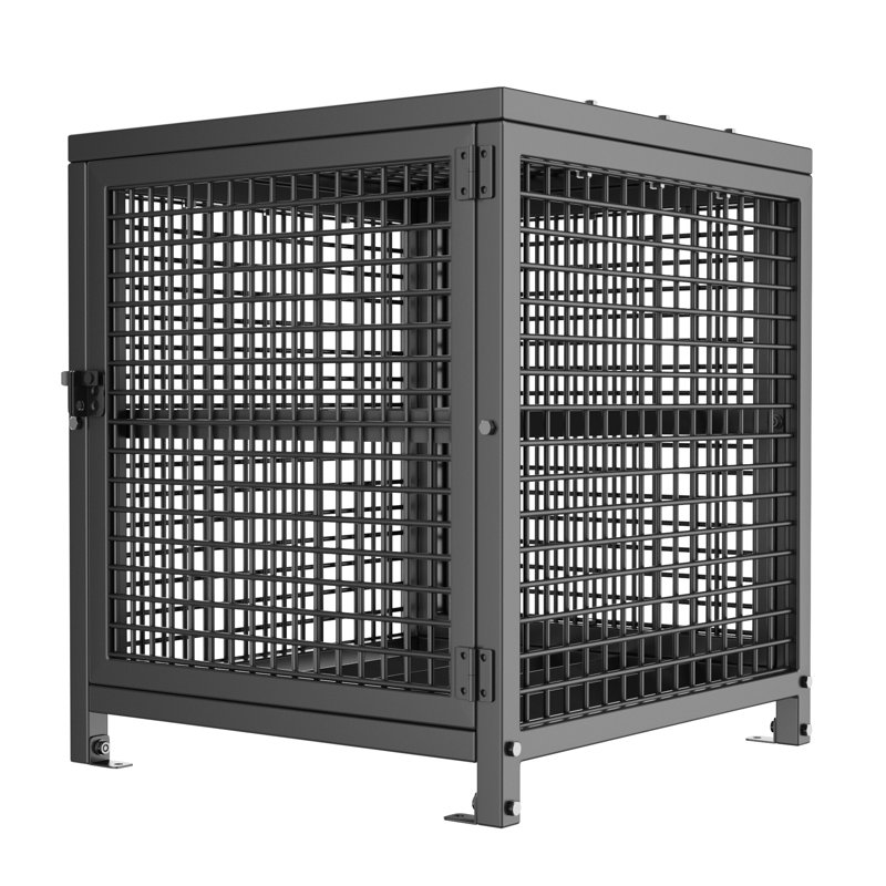 Cage de rangement horizontale pour bouteilles de propane, capacité de 4 bouteilles de gaz de 33 lb, 29,9 x 31,1 x 35 pouces avec tablettes, verrouillable et ventilée, armoire de sécurité robuste pour cuisines, garages et patios commerciaux
