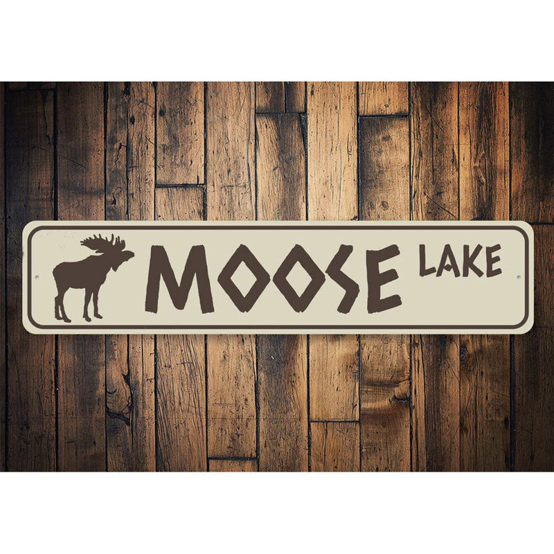 Plaque en aluminium Moose Lake, H 6 po x l 24 po x P 0,063 po