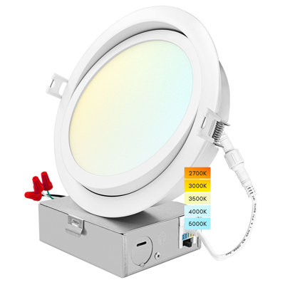 6" Ultra Slim New Construction IC LED Canless Recessed Lighting Kit