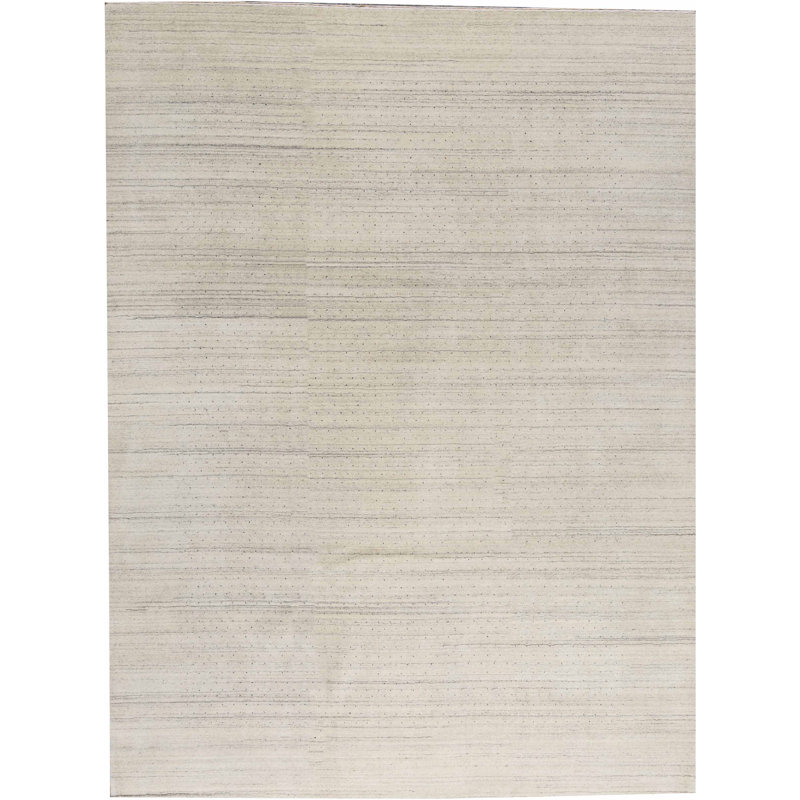 Gabbeh Handwoven Wool Beige Area Rug