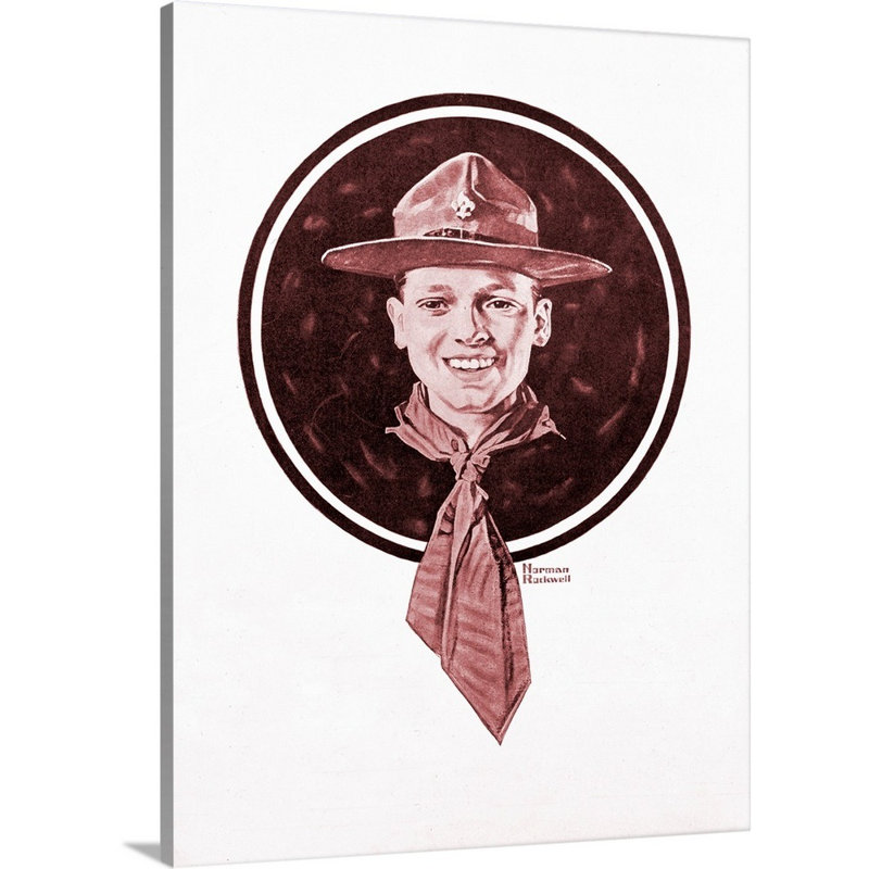 Tête de garçon, art mural sur toile, H 32 po x l 24 po x P 1,25 po, Toile tendue