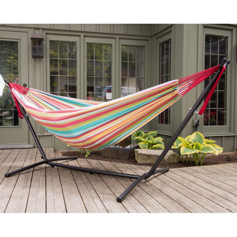 Emmaline Double Hammock with Stand, Salsa