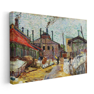 L'usine, 1887 - reproduction d'art sur toile