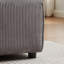 Combinaison de velours côtelé gris - 106 po pour salon, chambre à coucher, ports de style moderne avec et C et coussins de confort-411990593