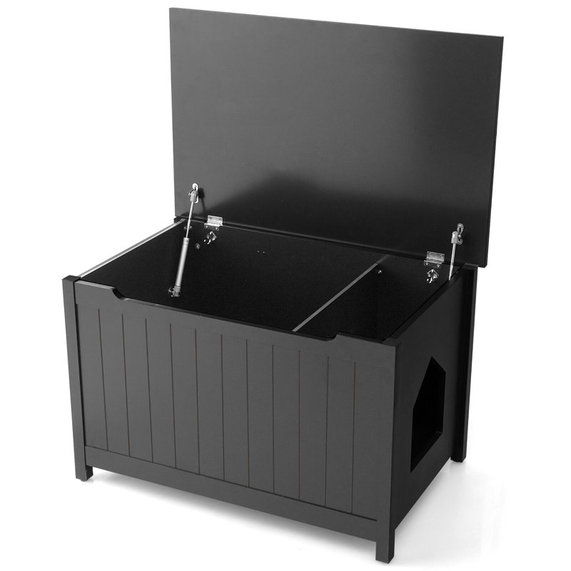Coreen Litter Box Enclosure, Black