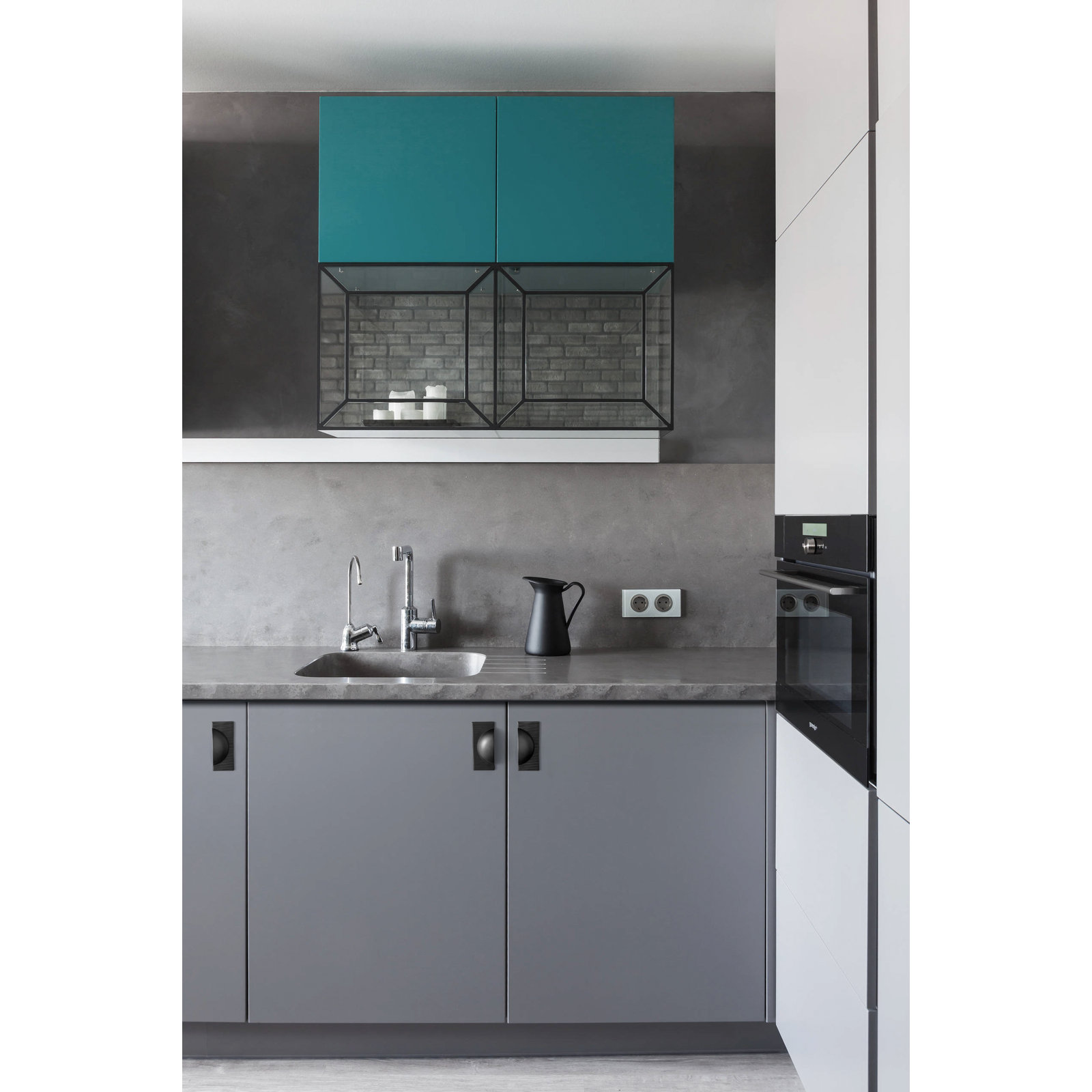 2.5" Cup Bin Cabinet Pull Multipack, Black