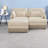 Modular Deep Seat Sofas, Chenille Contemporary Tassel Sofa For Home