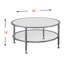 Jordyan Glass Top Coffee Table-954849657