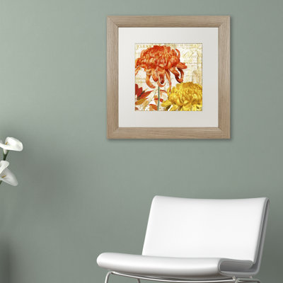 Jadaya «Chrysanthemums I», impression encadrée
