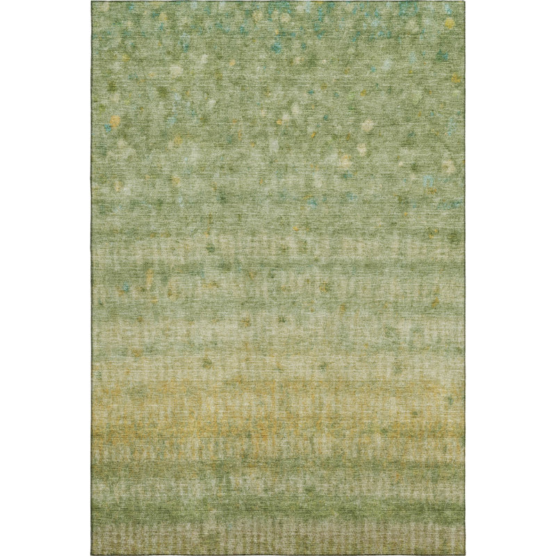 Premium Machine Washable Mayfield Stripes Rug, 10' x 14', Sage