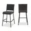 Ensemble de 2 tabourets de bar d'extérieur en rotin PE-225925813