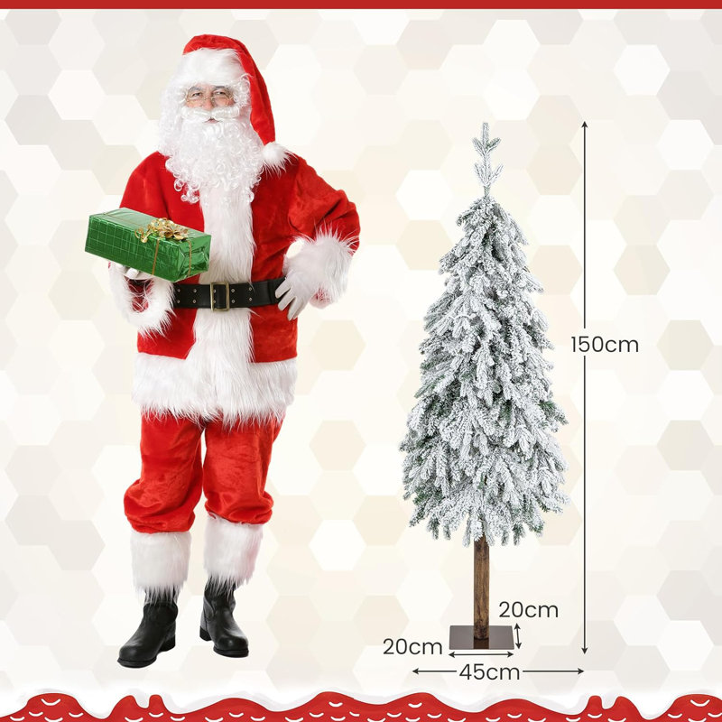 Lighted Artificial Pine Christmas Tree