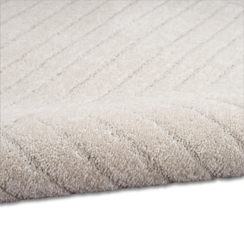 Tapis géométrique ivoire, Rectangle 5 pi 3 po x 7 pi 3 po