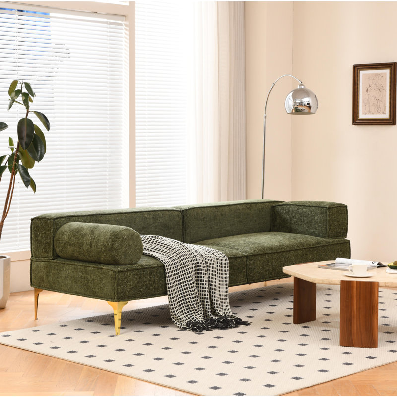 Meyly 86"Living Room Sofa, Green