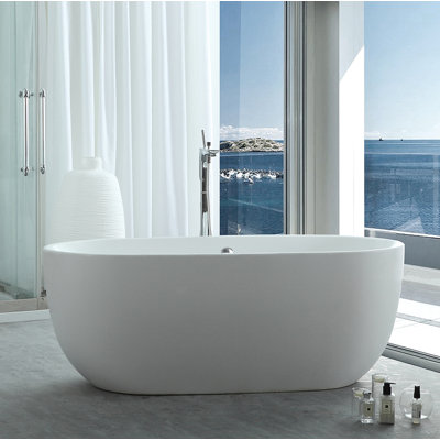Janus 59'' x 29.52'' Soaking Acrylic Bathtub