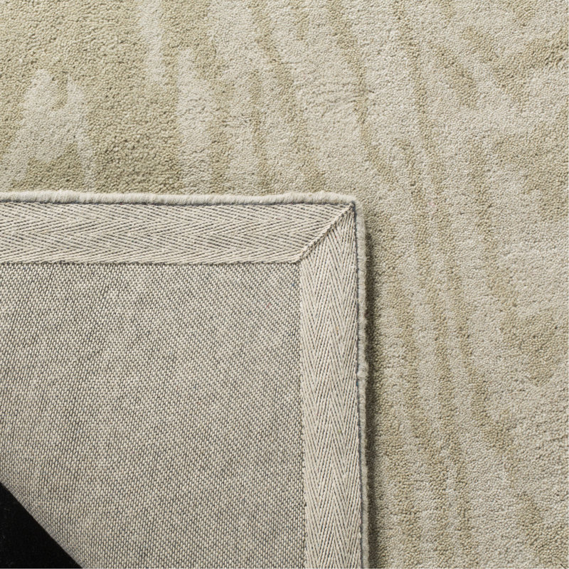 Martha Stewart Hand Tufted Wool Abstract Rug, Rectangle 5' x 8'