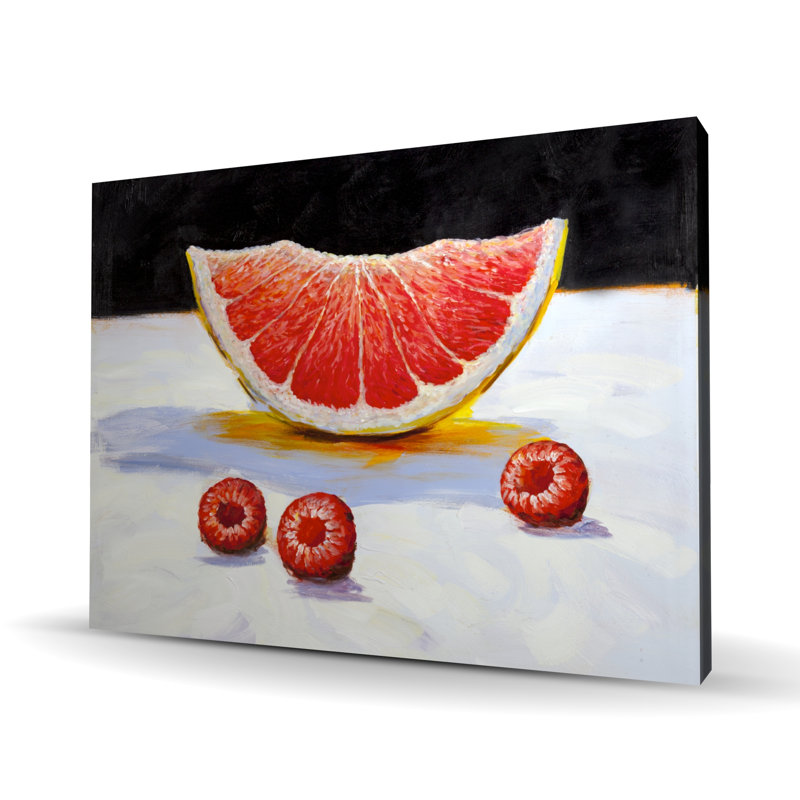 Grapefruit Slice - Exotic Canvas Art for Home Decor | Unique Design