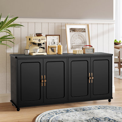 Buffet 60 "Mid-Century avec tablettes réglables et 4 portes