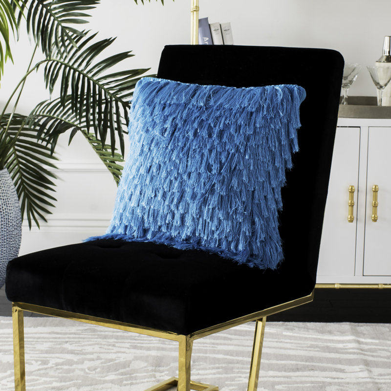 Reversible Throw Pillow, 18" x 18", Electric Blue