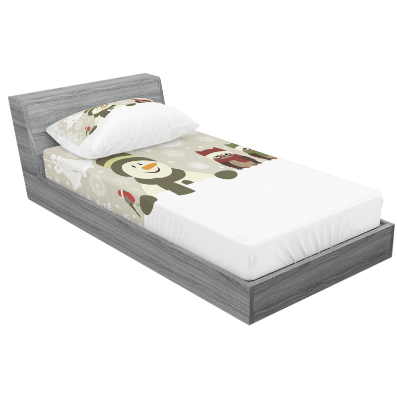 Microfiber Sheet Set, Twin Sheet Set with Fitted Sheet
