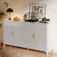 Buffet 63 "à cannelures avec rangement, armoire-bar console et crédence moderne-410280856