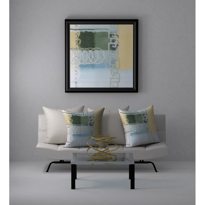 Abstract Reversible Throw Pillow, 20" x 20"