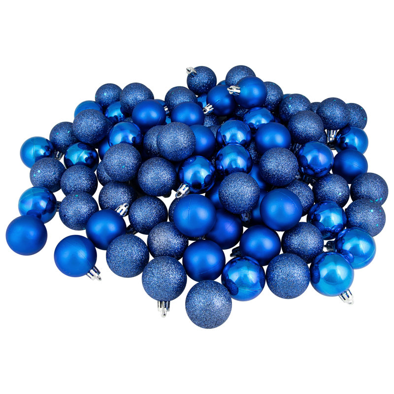 Boules de Noël 96 quarts incassables 96 boules de Noël 1,5 po (40 mm)