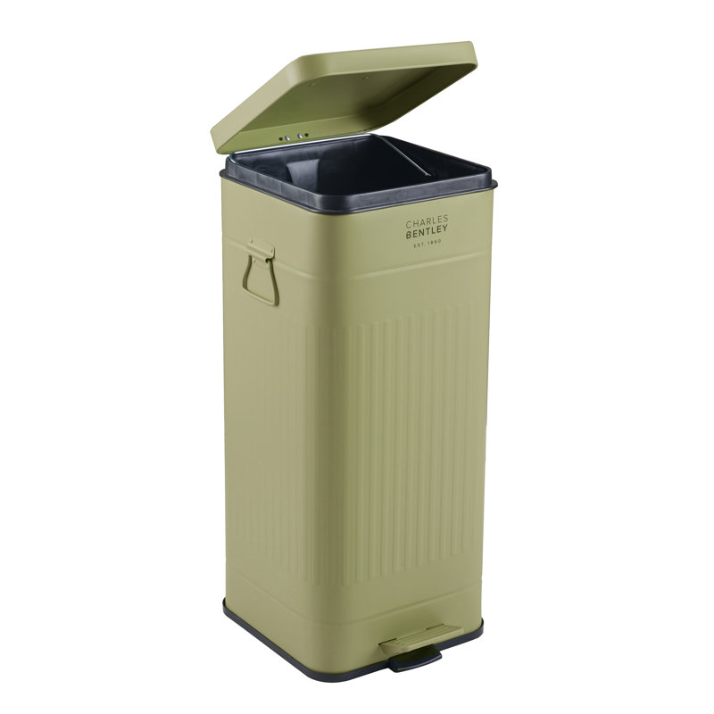 Steel Step On Kitchen Trash Can - 30L