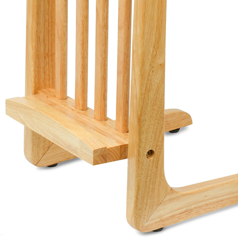 Table de bout à piédestal en bois massif Kadi, Bois