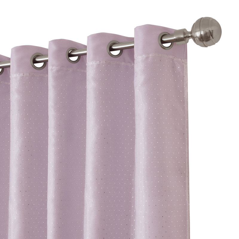Merri Room Darkening Single Curtain Panel, Lavender, 84" x 52"