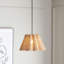 Luminaire suspendu naturel 1 lumière Carbry-1399806577
