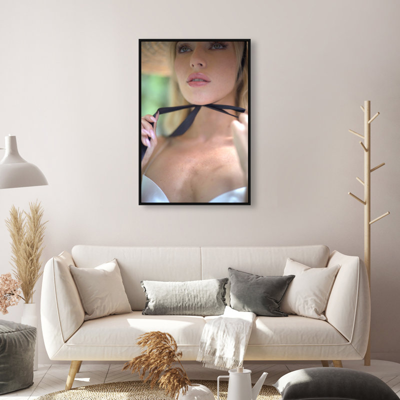 Yours Forever Canvas Fashion Print by Oliver Gal, 31"H x 21"W, Black Frame