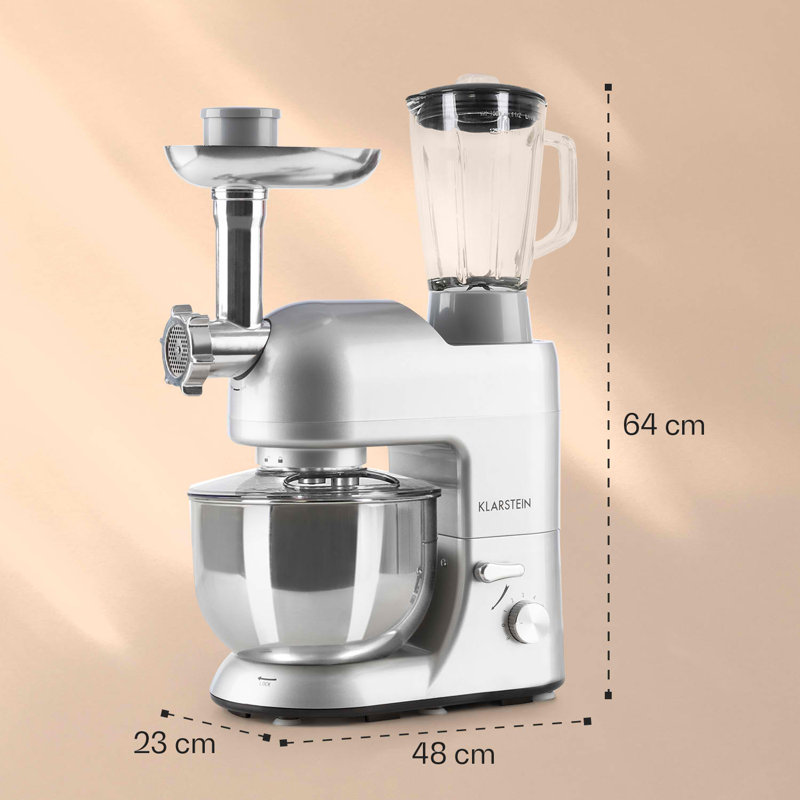 Klarstein 5L Stand Mixer, Grey