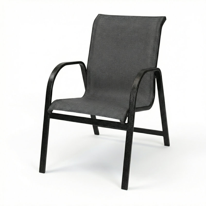 Windward Outdoor Ocean Breeze Arm Chair, Ninja Sling/Granite