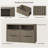  56.5"W Modern Fluted 4-Drawer Dresser With 2 Large Open Storage-918549064