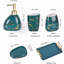 6-Piece Modern Ceramic Bathroom Set: Soap Dispenser, Toothbrush Holder, Tumbler, Tray-1059991163